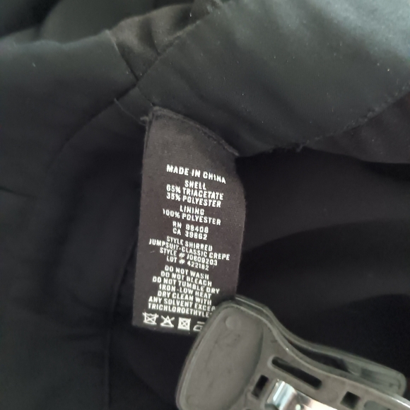 THEORY Shirred Jumpsuit Classic Crepe Black 12 - Picture 10 of 10